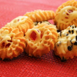 galletas de mantequilla y chocolate blanco